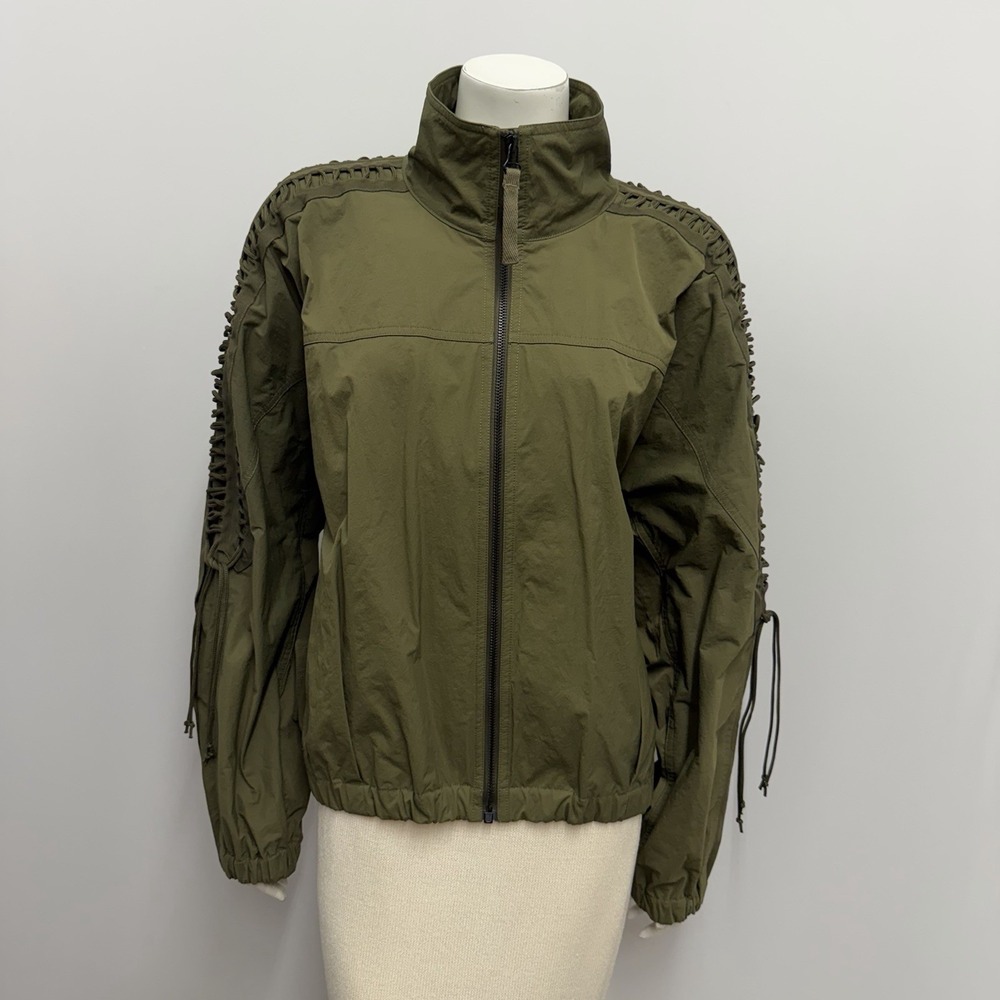 Helmut Lang Lacing Twill Jacket Army Green NWT $595.00 VERY COOL Size Medium M